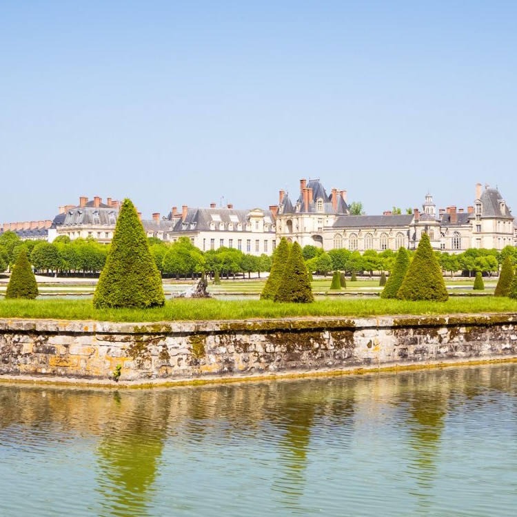 Vue du château de Fontainebleau